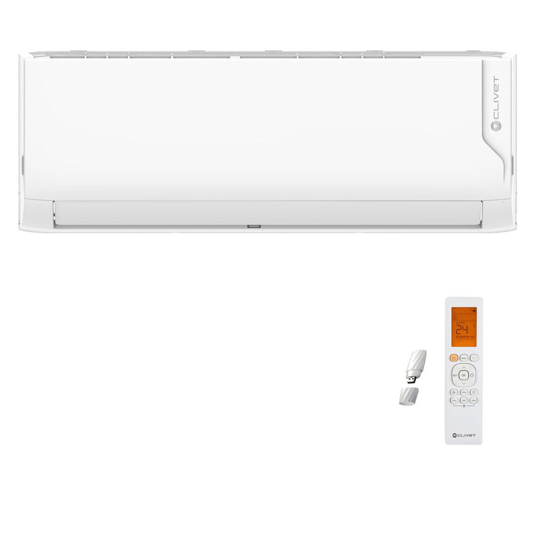 Clivet Cristallo 2 9000+12000 BTU – Multisplit-Klimagerät (2 Innengeräte), 5,3/5,57 kW, R32, A+/A, WLAN