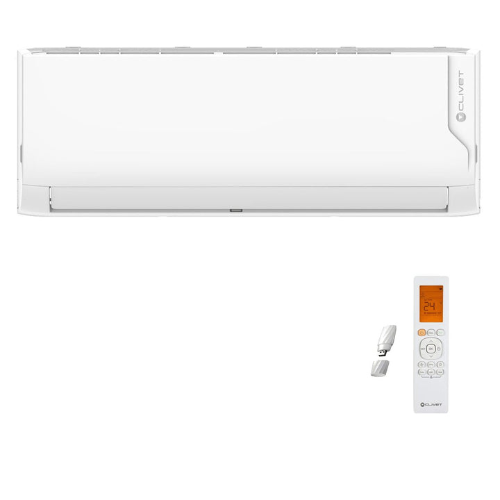 Clivet Cristallo 2 9000+9000+12000+12000+12000 BTU – Multisplit-Klimagerät (5 Innengeräte), 12,3/12,3 kW, R32, A++/A, WLAN