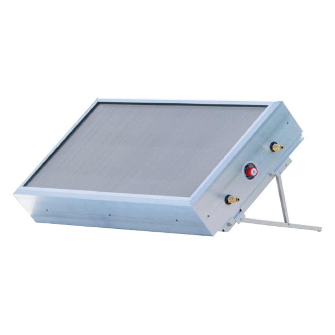 Pleion FreeGO Weiß – Solarthermie-Kollektor mit natürlicher Zirkulation (Thermosiphon), 55 Liter Speicher, für Flach- und Schrägdach