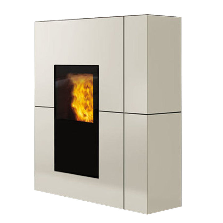 Edilkamin Blade2 H 22 Up Weiß opaco – Pelletofen (wasserführend), 23 kW, WLAN