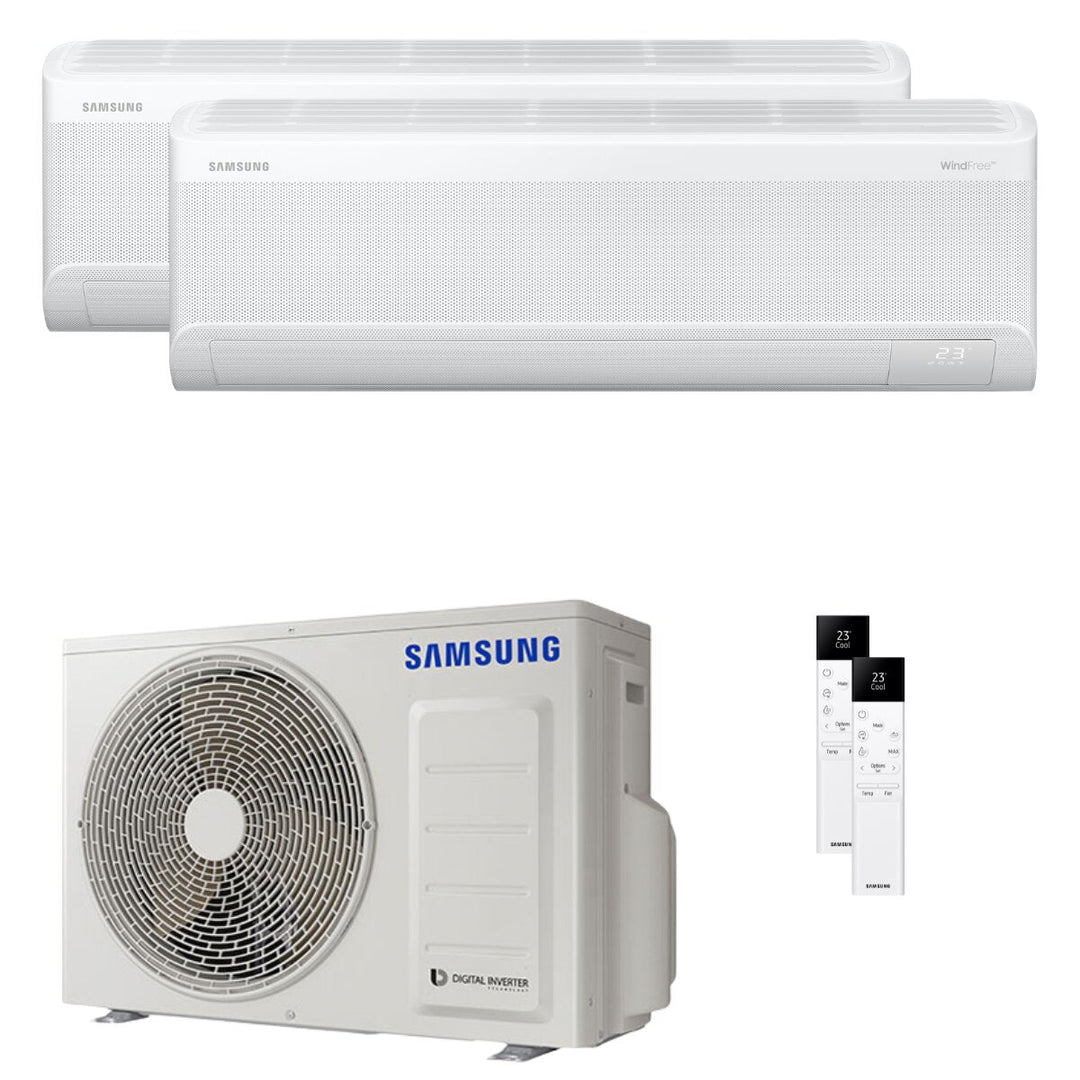 Samsung Windfree Avant S2 9000+9000 BTU – Multisplit-Klimagerät (2 Innengeräte), 5/5,6 kW, R32, A+++/A++, WLAN