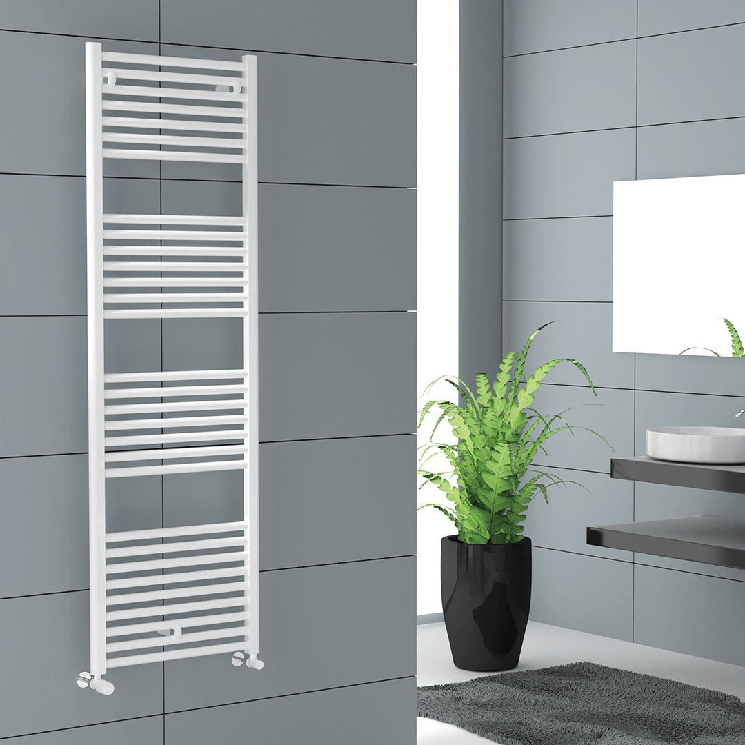 Cordivari Termoarredo scaldasalviette Lisa 22 400x1160 aus Stahl Weiß – Bad-Handtuchheizkörper