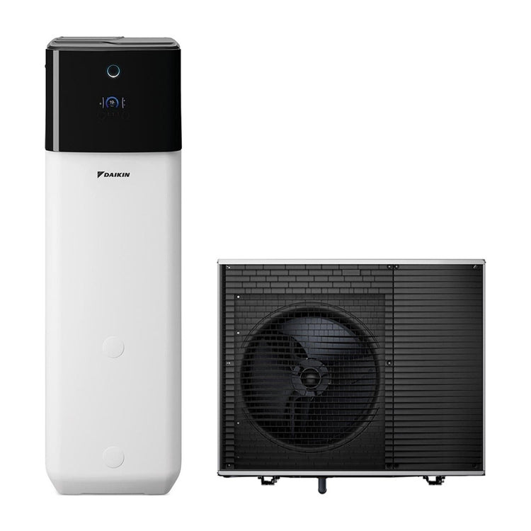 Daikin Dreiphasige Wärmepumpe für Heizung, Kühlung und Warmwasserbereitung, Außengerät 12 kW Speicher 500 l ALTHERMA H ECH2O COMPACT BIVALENTE EPSK12AW1+EPSXB14P50A