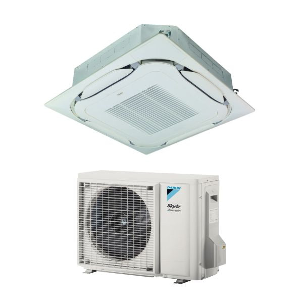 Daikin Kassettenklimaanlage Round Flow SKY AIR Alpha series 18000 BTU mit Gitter und Seilzugsteuerung FCAG50B FCAG50B-RZAG50B-BRC1H52W-BYCQ140E