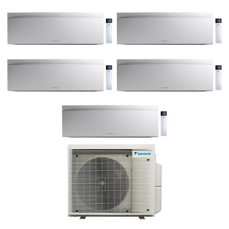 Daikin 5-fach-Split-Klimagerät EMURA, Wandgerät, Inverter, WLAN, Weiß – Außengerät R32 7,8 kW, Innengeräte 7000+7000+7000+7000+7000 BTU 5MXM90A9+FTXJ[20|20|20|20|20]AW9