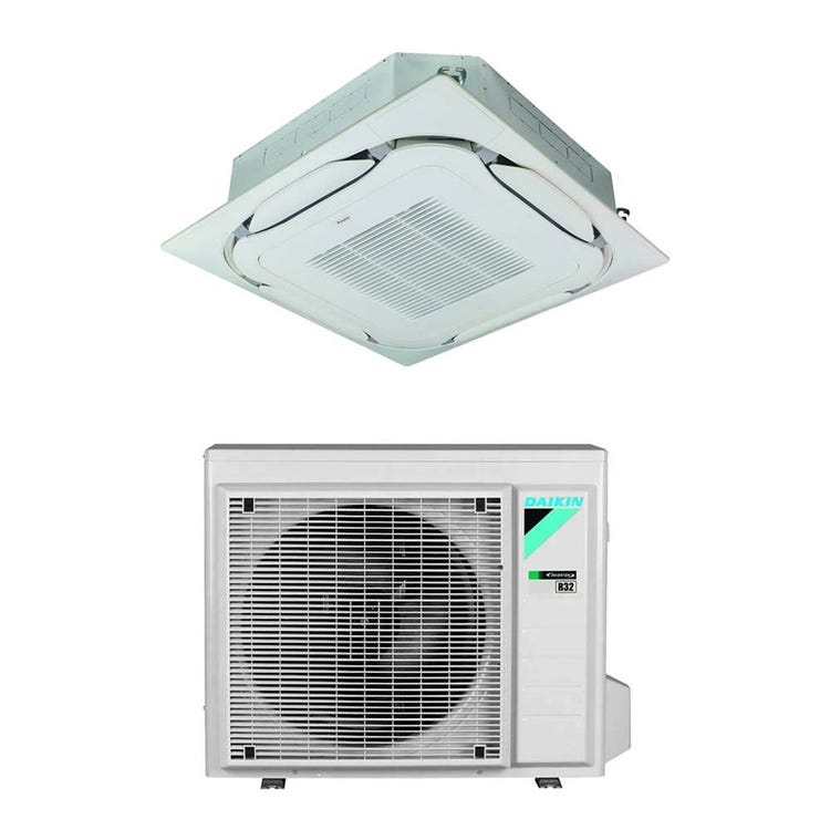 Daikin Monosplit-Klimagerät FCAG-B Kassette Round Flow, Inverter – Außengerät 5 kW, Innengerät 18000 BTU RXM50A8+FCAG50B