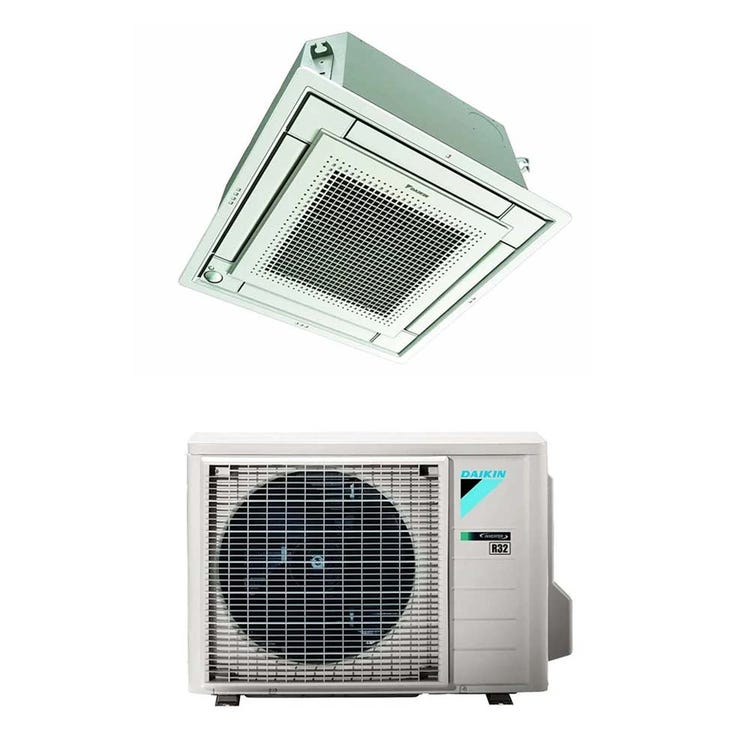 Daikin Monosplit-Klimagerät FFA-A9 4-Wege-Kassette, Inverter – Außengerät 3,4 kW, Innengerät 12000 BTU RXM35A9+FFA35A9