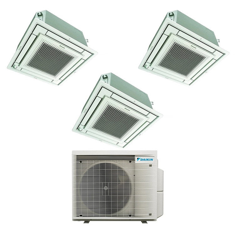 Daikin 3-fach-Split-Klimagerät FFA-A9 4-Wege-Kassette, Inverter – Außengerät R32 7,8 kW, Innengeräte 9000+18000+18000 BTU 5MXM90A9+FFA[25|50|50]A9