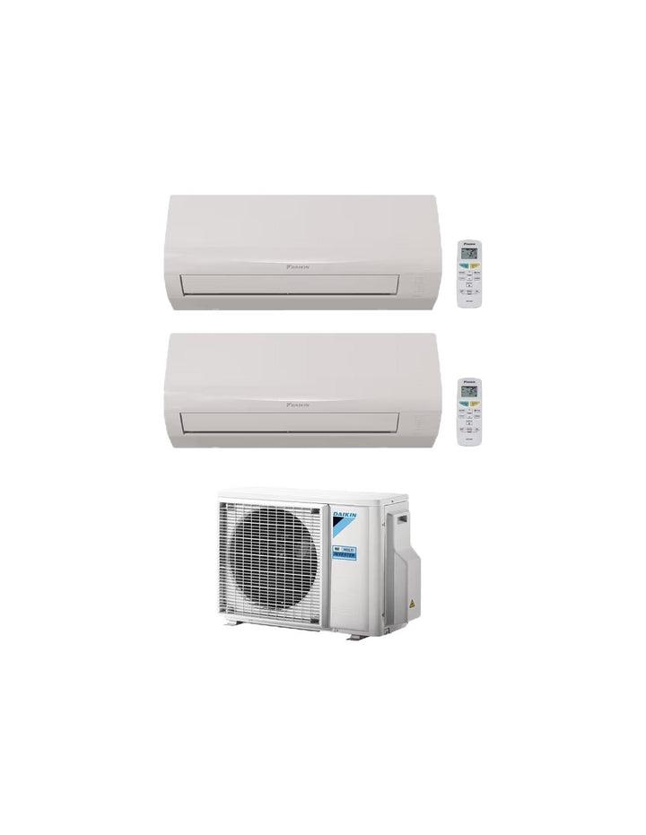 Daikin Sensira WiFi 9000 + 9000 BTU Dual-Split-Klimaanlage mit 4kW Außengerät Inverter...