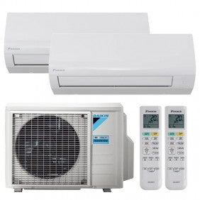 Daikin Sensira Dual Split Klimaanlage 9000+9000 BTU 2,5+ Sensira Dual Split Klimaanlage 9000+9000BTU 2,5kW+2,5kW WLAN 2,5 kW WLAN