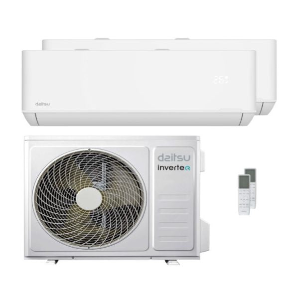 Daitsu Klimaanlage Serie Artic PRO Dualsplit 9000+12000+DOSM-18KDT-3 Inverter R-32 WLAN 3NDA01721+3NDA01726+3NDA01236