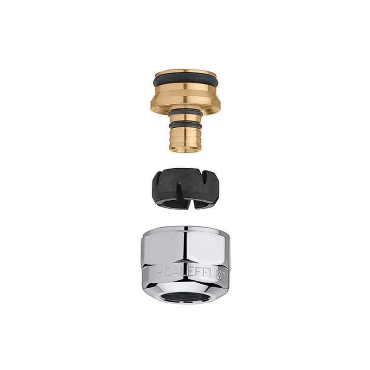 Caleffi Klemmverschraubung mit selbstanpassendem Durchmesser, Innendurchmesser 9,5–10 DARCAL 681101