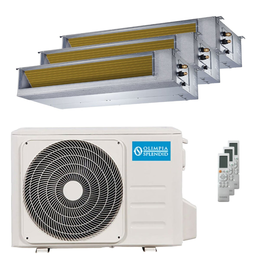 Olimpia Splendid Nexya S6 E Duct 9000+12000+12000 BTU – Multisplit-Klimagerät (3 Innengeräte), 8,17/8,78 kW, R32, A+/A+