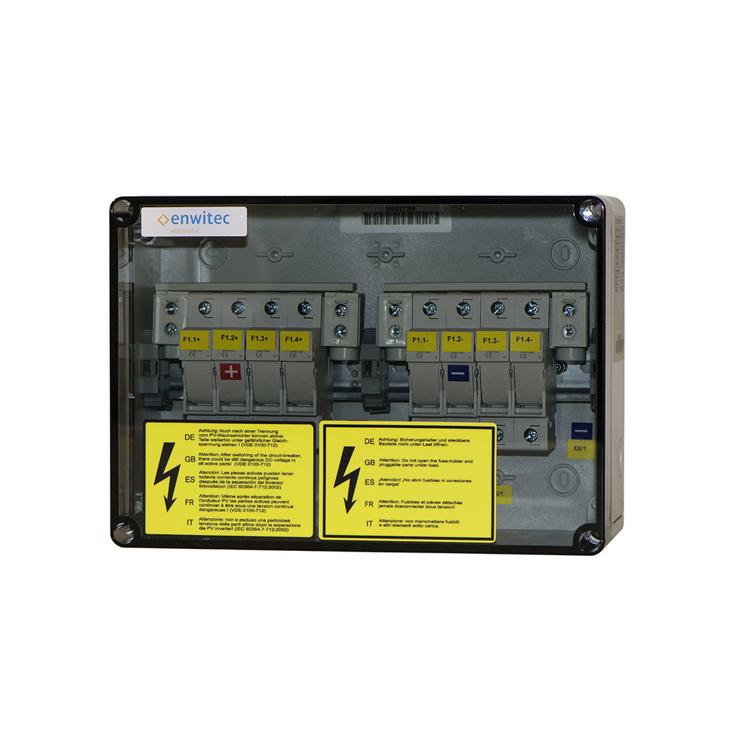 enwitec DC-Generatoranschlusskasten 1 MPPT, 1–4 Strings, 2-polig abgesichert