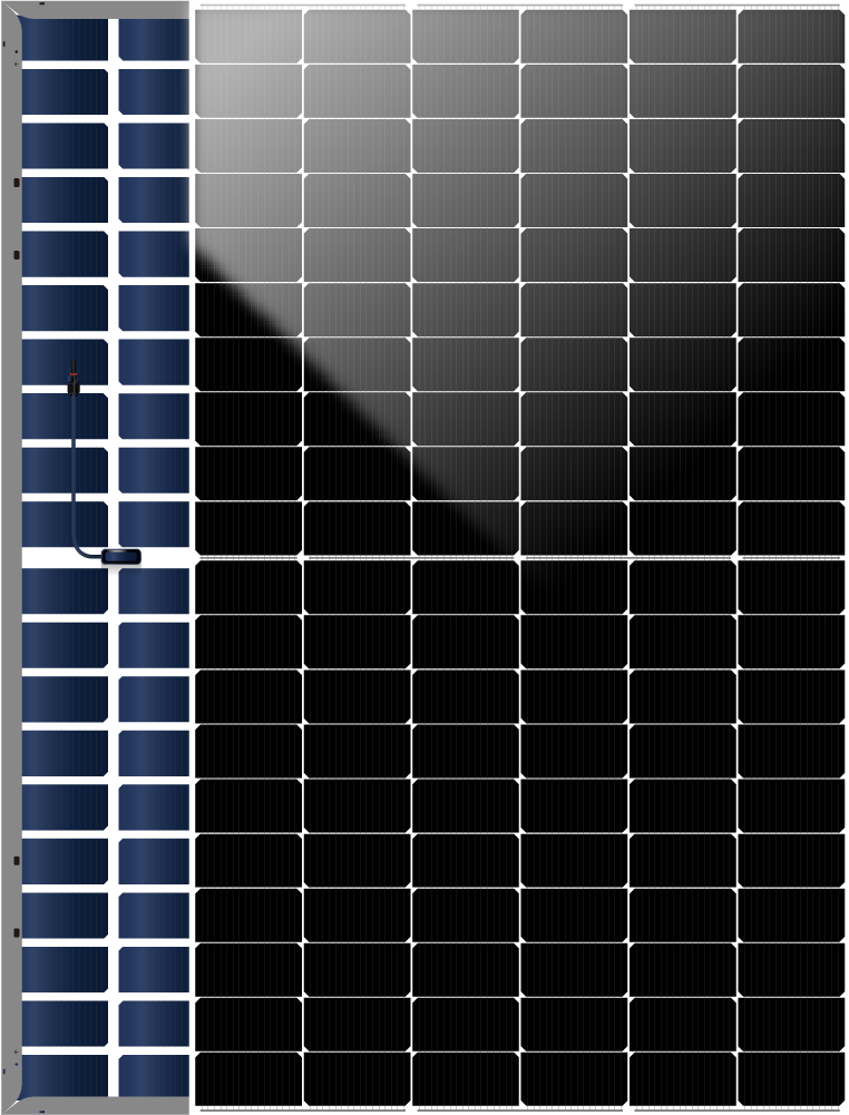 DAH Solar DHN-48Z16/DG(BW) 460 W – Bifacial N-Type Black Frame