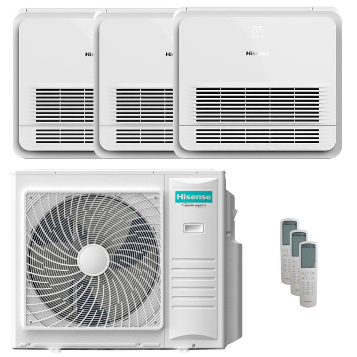 Hisense Standgerät AKT 9000+18000+18000 BTU – Multisplit-Klimagerät (3x), 10/11 kW, R32, A++/A+