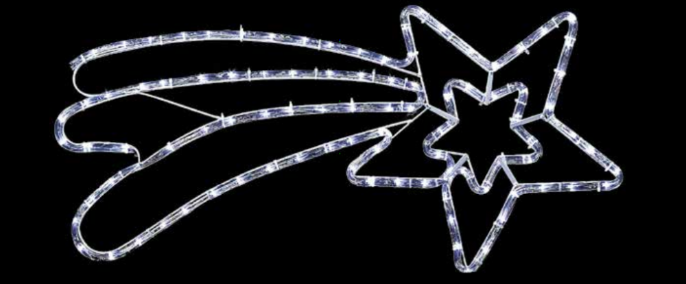Erste LED-Dekoration Komet 75 x 35 cm, IP44