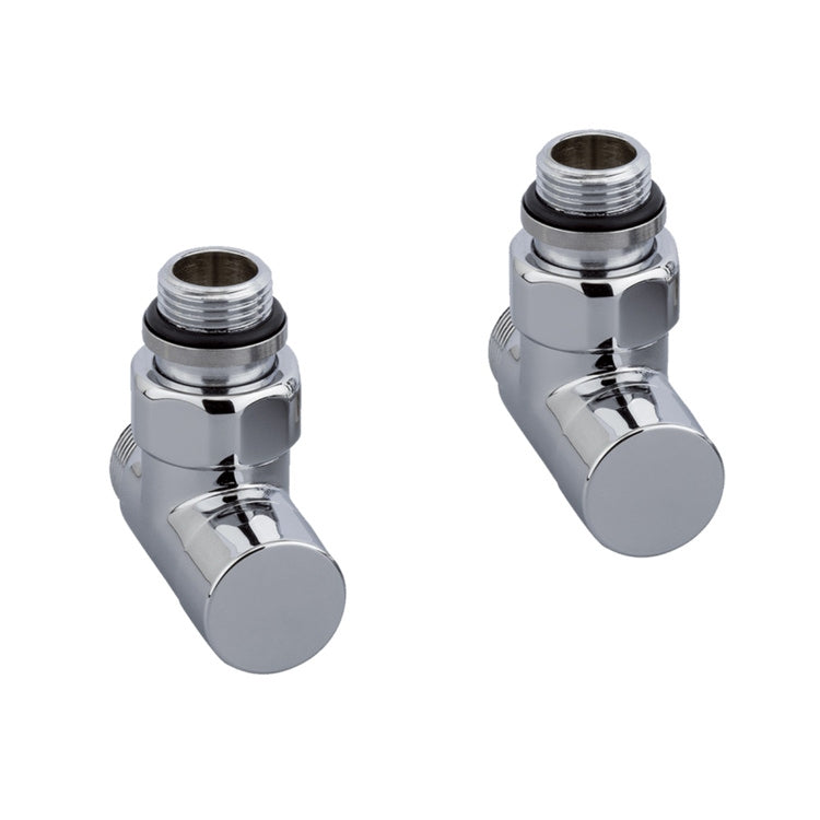 Deltacalor Einhebel-Thermostatventil-Set und Rücklaufverschraubung, verchromt CIRCLE AICP01TL01C