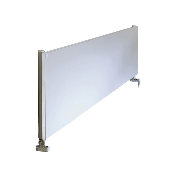 Deltacalor Design-Heizkörper PLATE horizontal einlagig, H 38 × B 200,5 cm, Weiß PL1H200038B