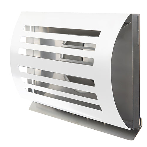 Paneir DELTA HR 180 WHITE – Lüftungsgitter aus Edelstahl, Ø 180 mm, weiß