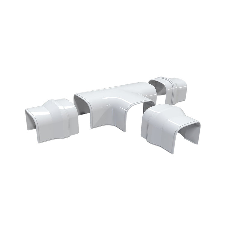 Tecnosystemi Ableitung in "T" T. 6,8 cm, Weiß OPTIMA DT 102-OPT 11106033
