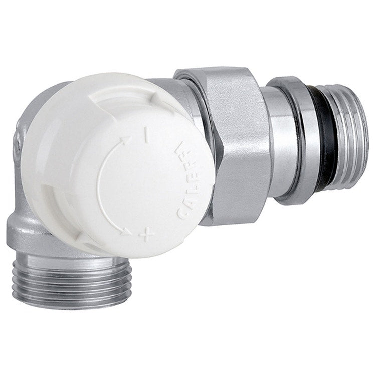 Caleffi Rücklaufverschraubung Doppelwinkel, Ausführung links für Kupfer- oder Kunststoffrohr 1/2” 226462