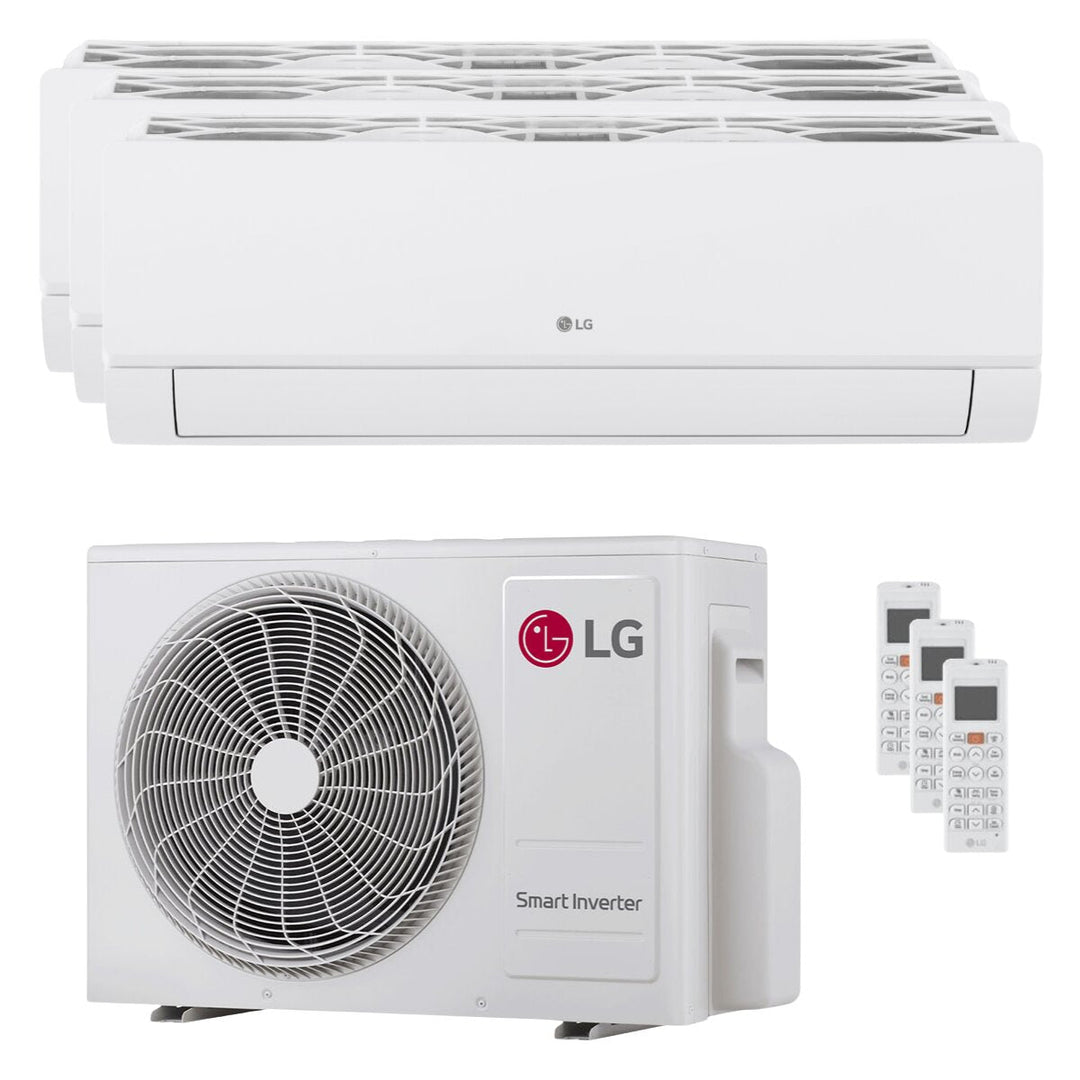 LG DUALCOOL Libero Smart 9000+9000+12000 BTU – Multisplit-Klimagerät (3 Innengeräte), 5,27/6,33 kW, R32, A+++/A++, WLAN