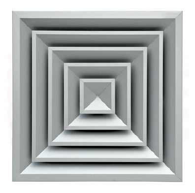 Soler & Palau DFR-U 150x150 S2 – Drallluftdurchlass, 150 x 150 mm, Lamellenausführung S2