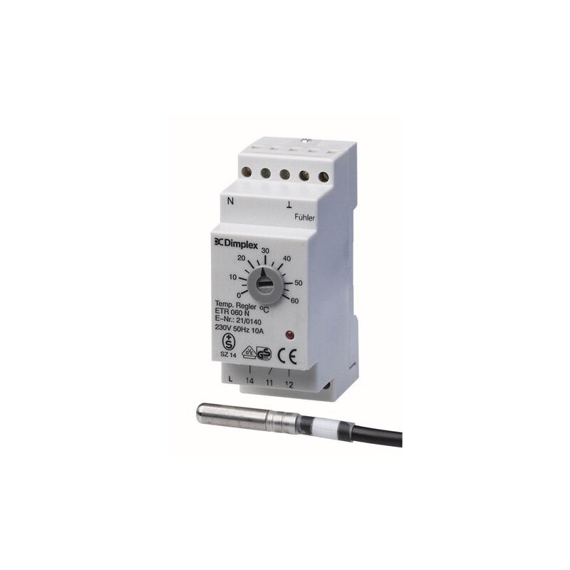 Dimplex ETR 060 N Temperaturregler elektronisch, Hutschienenmontage, 0-60°C