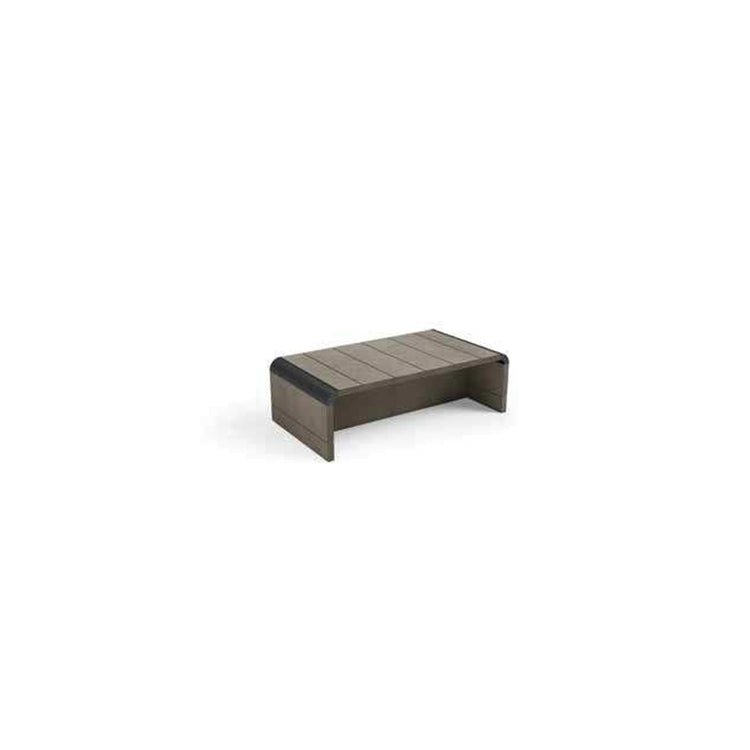 Novellini Niedriger Stufe aus Birken-Multiplex mit Schutzlackierung und Aluminiumverbindungen in schwarzer Farbe, mattes Finish, Quarzholz-Finish DIVINA SCADOSC2-P4