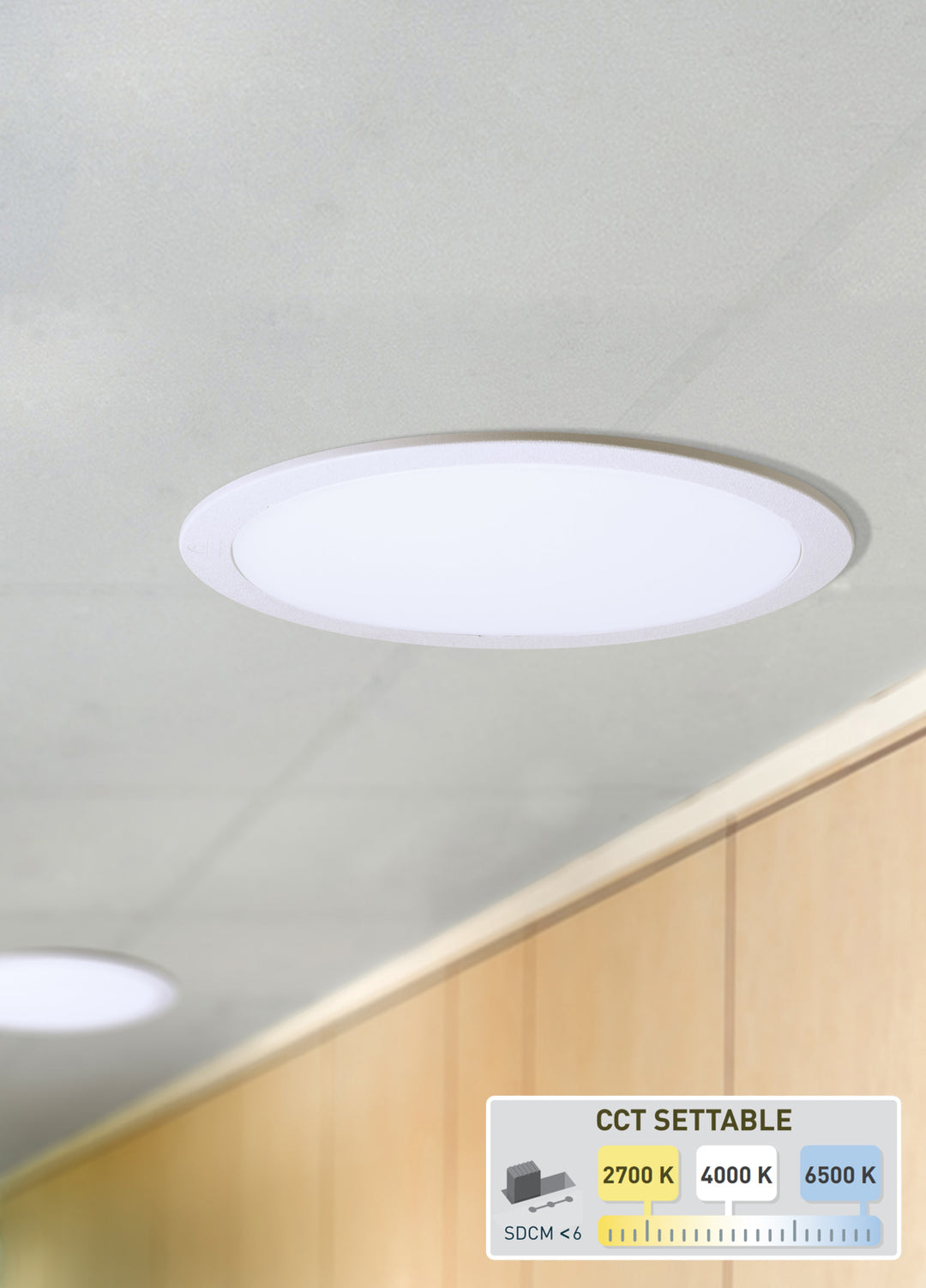 Fumagalli LED-Downlight Teresa 160, 10 W, CCT, weiß