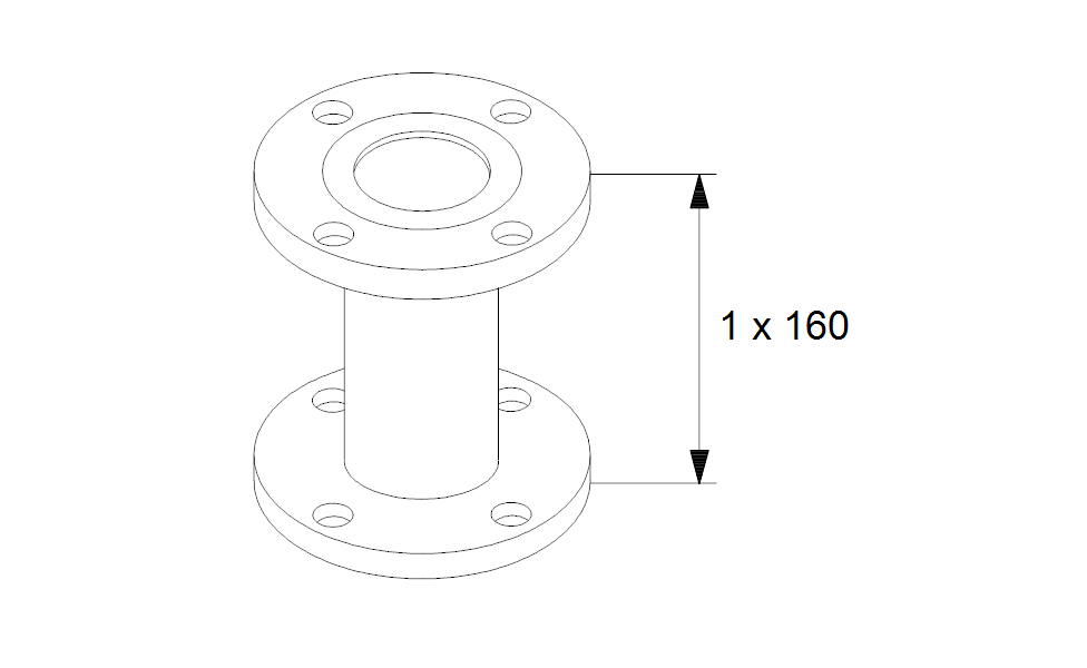 GRUNDFOS Mechanisches Zubehör Adapter A65-160 DN 65 PN 6 Art. 559923