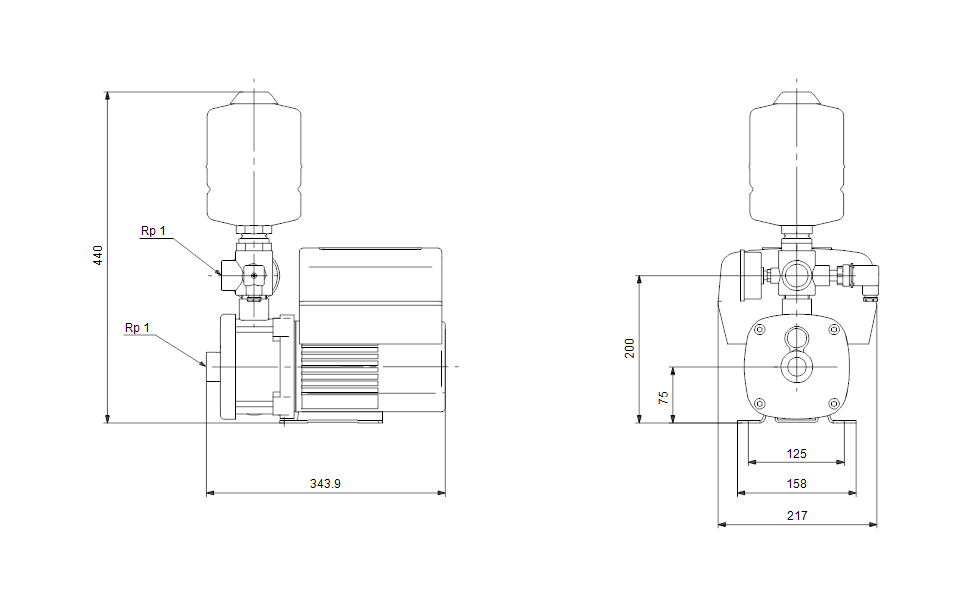 GRUNDFOS Druckerhöhungsanlage CMBE 3-62 I-U-C-C-D-A Art. 98374701
