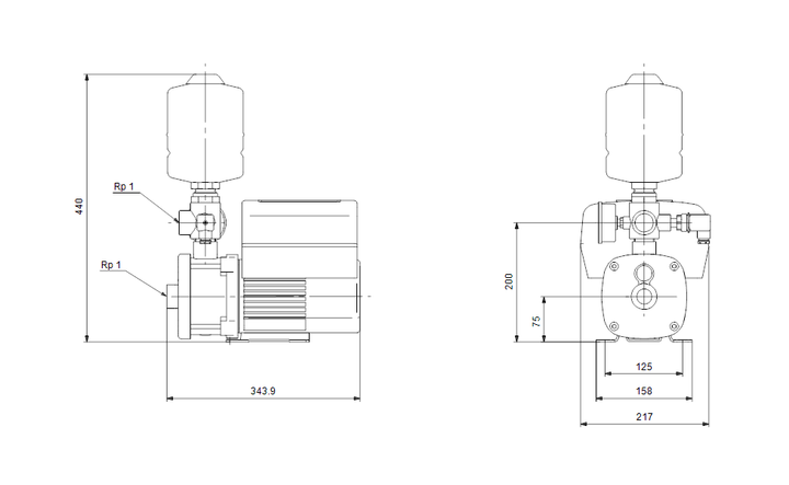 GRUNDFOS Druckerhöhungsanlage CMBE 3-62 I-U-C-C-D-A Art. 98374701