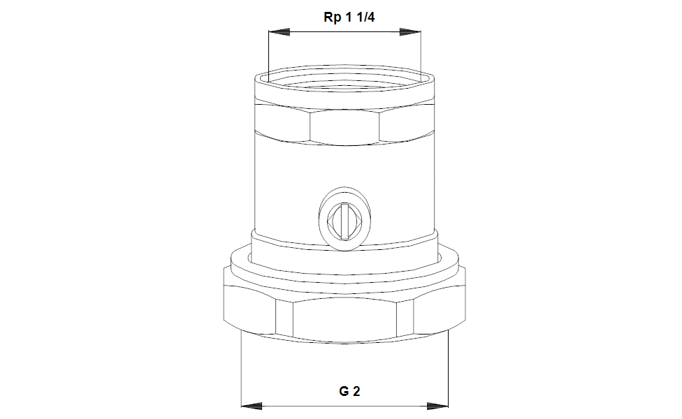 GRUNDFOS Mechanisches Zubehör Anschlussstück mit Kugelventil Art. 505539