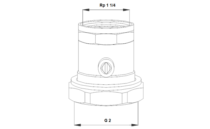 GRUNDFOS Mechanisches Zubehör Anschlussstück mit Kugelventil Art. 505539