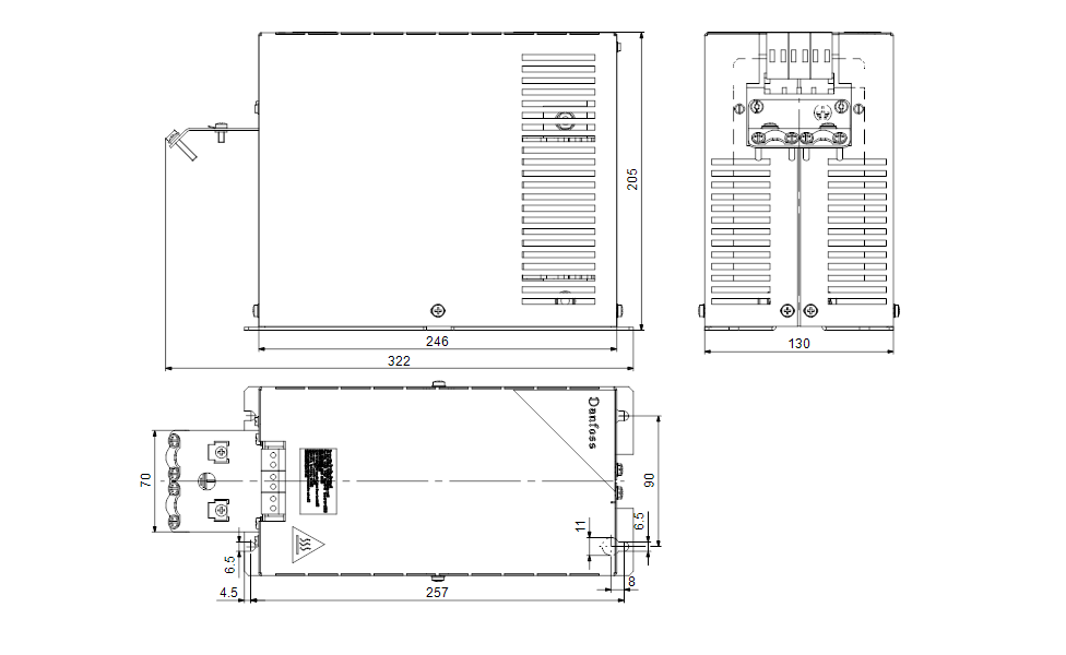 GRUNDFOS Elektrisches Zubehör Sine-wave filter Art. 96754976