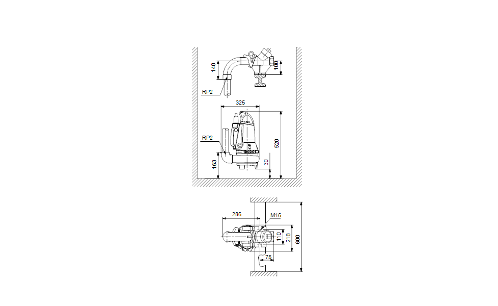 GRUNDFOS TAUCHMOTORPUMPEN EF30.50.06.A.2.1.502 Nr. 96106548