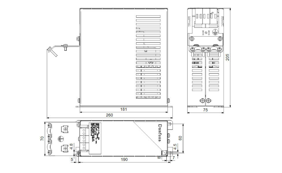 GRUNDFOS Elektrisches Zubehör Sine-wave filter Art. 96754941