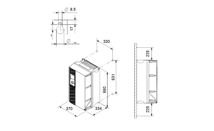 GRUNDFOS Elektrisches Zubehör CUE 3X380-500V IP20 75KW 147A/ Art. 96754702