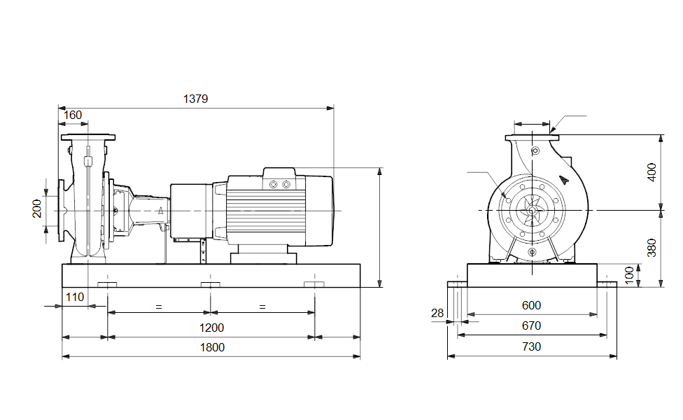 GRUNDFOS Normpumpe NKE 150-200/224 Art. 96601293