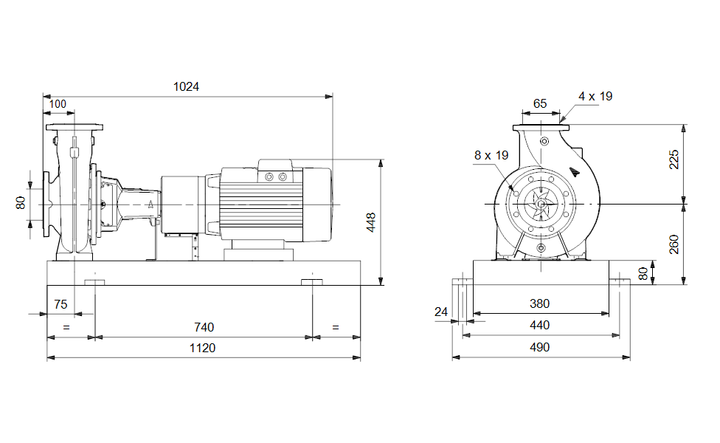 GRUNDFOS Normpumpe NKE 65-200/219 Art. 96601015