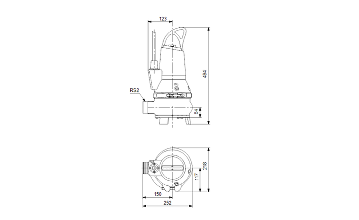 GRUNDFOS TAUCHMOTORPUMPEN EF30.50.06.A.2.1.502 Nr. 96106548