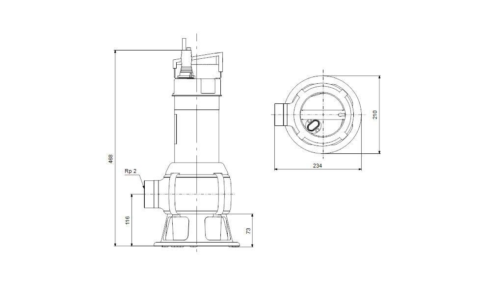 GRUNDFOS Tauchmotorpumpe UNILIFT AP35B.50.08.A1V Art. 96468355