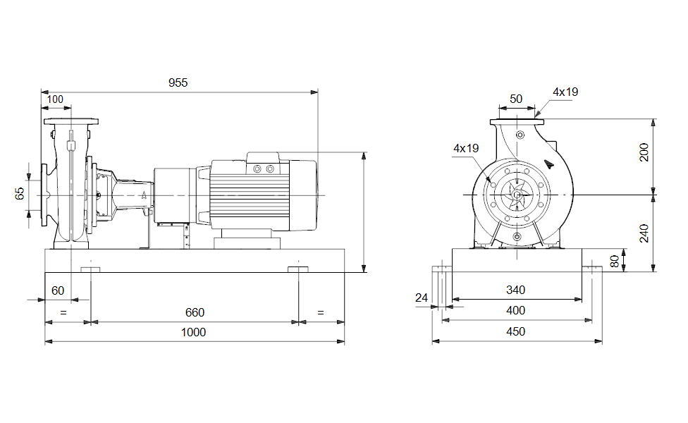 GRUNDFOS Normpumpe NKE 50-200/219 Art. 96600936