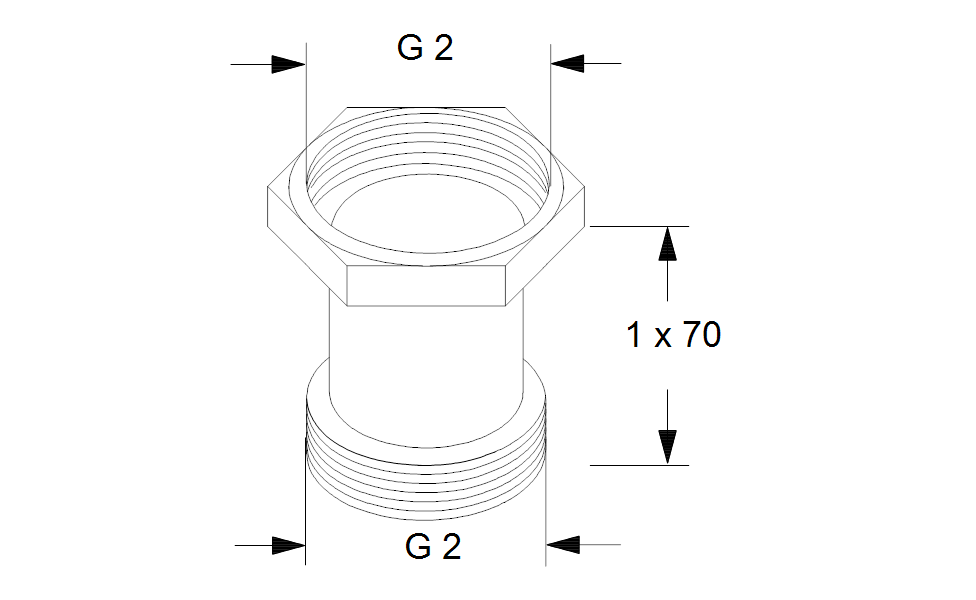 GRUNDFOS Mechanisches Zubehör Adapter A11 2"x2" PN 10 Art. 535050