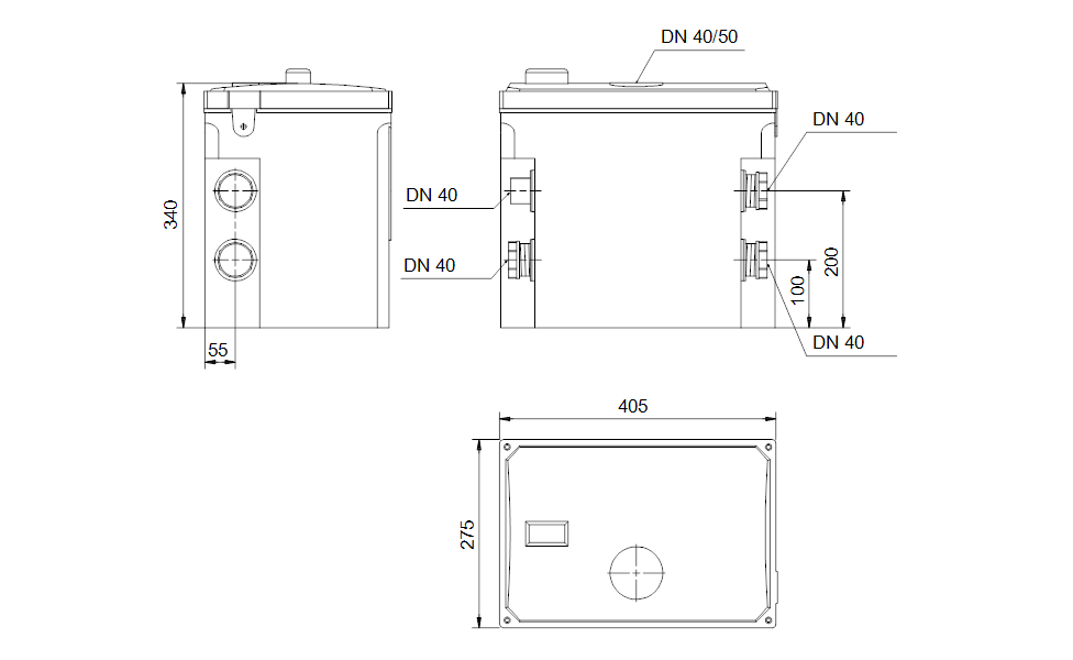 GRUNDFOS Abwassersammelbehälter LIFTAWAY C40-1 Art. 96003985