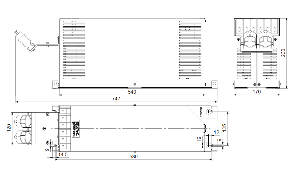 GRUNDFOS Elektrisches Zubehör Sine-wave filter Art. 96755021