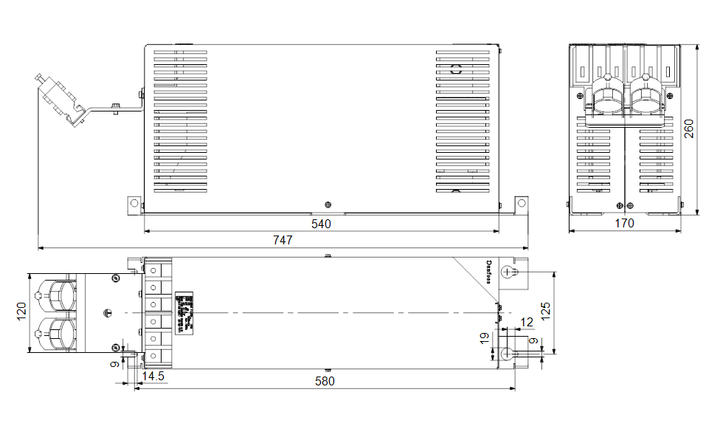 GRUNDFOS Elektrisches Zubehör Sine-wave filter Art. 96755021