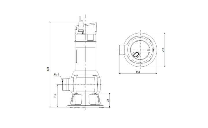 GRUNDFOS ZUM VERGLEICH HINZUFÜGEN TEILEN Tauchmotorpumpe UNILIFT AP35B.50.06.1V Art. 96004563